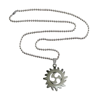 Surya Chakra Silver Metal Pendant